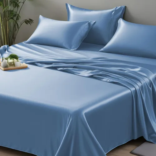 Vista 25 de LINENWALAS Sábana plana Full solamente - Sábana de cama de rayón derivado de seda de bambú, sábana premium transpirable refrescante, sábana superior