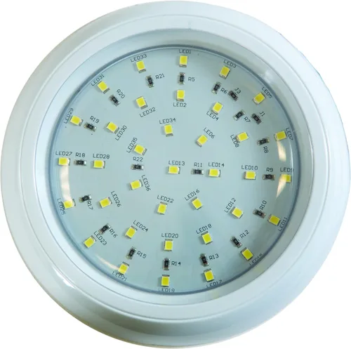 Vista 4 de Buyers Products 5625337 - Luz interior de cúpula con interruptor integrado, luces interiores de gabinete, 36 LED, luces de techo para camión