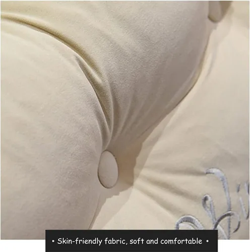 Vista 2 de Reading Pillow,Triangular Reading Pillow for Full Twin Queen Size Bed,Perfect Back Support Cushion for Adults Reading,Watching TV,F-78.719.7in