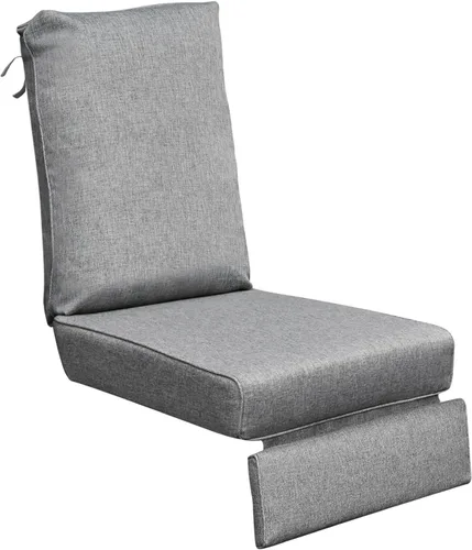 Vista 11 de Cojín de repuesto reclinable para interiores y exteriores, para muebles de patio silla sofá, cojín lavable para asiento profundo, protección UV Beige