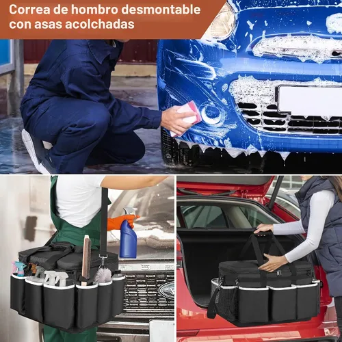 Vista 5 de HODRANT Bolsa de detalles extra grande con fondo duro de EVA impermeable