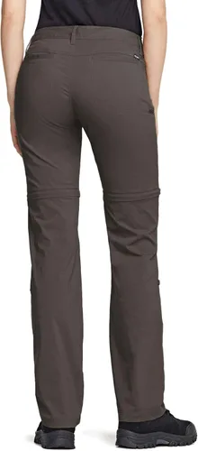 Vista 6 de Pantalón Cqr de senderismo, convertibles, ligeros, elásticos, de secado rápido, con cierre zipper, de safari, aire libre, para mujer