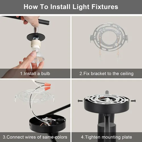 Vista 8 de Ketom Luminarias de Riel de Techo de 4 Luces, Foco LED de Techo Negro GU10, Kit de Luz de Riel Moderno para Cocina Pasillo Sala de Estar