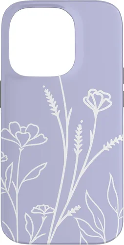Vista 17 de Summer Wildflowers Pattern Pastel Design Floral Periwinkle Case for iPhone 17