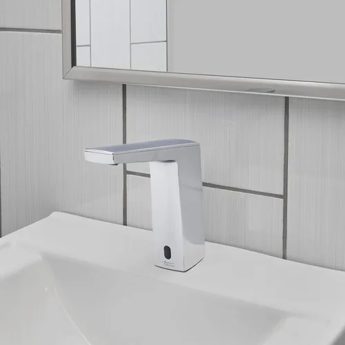 Vista 5 de American Standard 7025105.002 Paradigm Selectronic - Grifo integrado, funciona con pilas, 0,5 gpm, cromado pulido Cromo pulido
