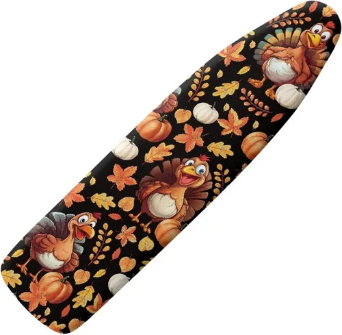 Vista 16 de Funda floral a prueba de arañazos para tablas de planchar de tamaño estándar, reflectante, con 3 ganchos y bucles para decoración de tablas de 15 x