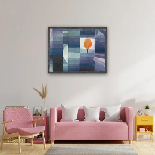 Vista 4 de Impresiones en lienzo famosas "Der Bote des Herbstes" - Imagen sobre lienzo - Reproducciones de pinturas abstractas - Lienzo decorativo para Sin