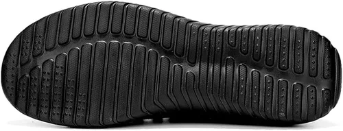 Vista 3 de Zapatos de correr para hombre, zapatos de tenis sin cordones, suela suave, con cordones, malla para el trabajo, gimnasio, entrenadores