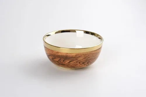 Vista 15 de Pampa Bay Tazón pequeño de porcelana (dorado)