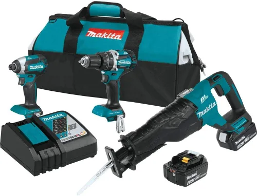 Vista 3 de Makita XT328M 4.0 Ah 18V LXT - Kit combinado inalámbrico sin escobillas de iones de litio, 3 piezas