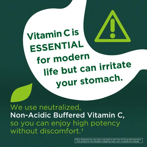 Vista 4 de Innervis Nutrition - Vitamina C tamponada de 1500 mg, cápsulas de ascorbato de calcio no ácidas aptas para el estómago para el apoyo inmunológico