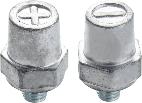 Vista 7 de Ampper Postes de carga de terminal de batería de poste lateral de latón macho de 3/8"-16 roscas, poste lateral estándar adaptador de poste