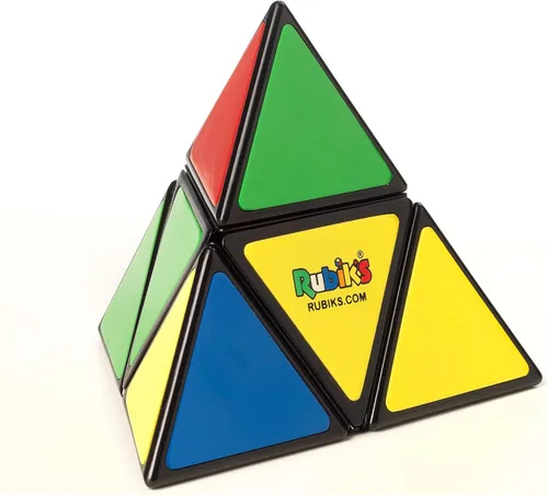 Vista 4 de Rubik's Cubo, pirámide, pirámide de Rubik's para resolver problemas, rompecabezas clásico a juego de colores, juguete para ansiedad, rompecabezas