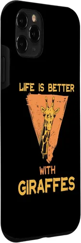Vista 3 de Funda para iPhone 11 Pro Life Is Better With Giraffes Giraffe Safari Animal