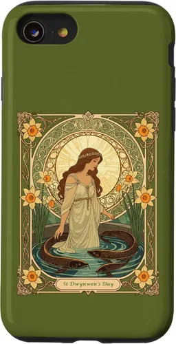 Vista 18 de Dwynwen's Well and Sacred Fish Case for iPhone 17