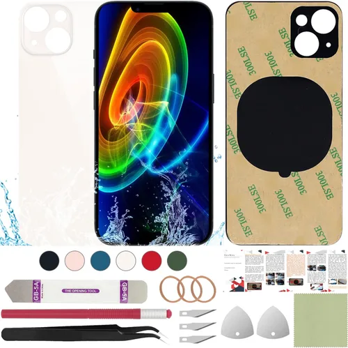 Vista 16 de Funda trasera de repuesto compatible con iPhone 8 de 4.7" + Herramientas profesionales (Gris espacial) Incluye herramientas profesionales, cinta