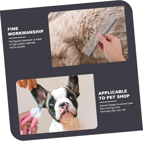 Vista 8 de 1 juego de hamaca miniatura para recortar uñas para perros y gatos, bolsa de aseo transpirable, ligera, duradera, herramienta de corte de uñas