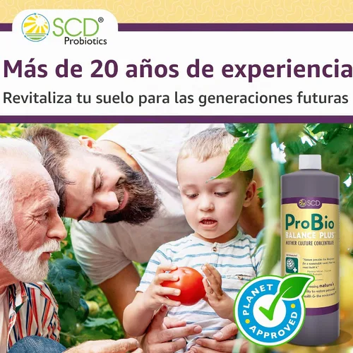 Vista 6 de SCD Probiotics ProBio Balance Plus - Haz 20 veces más acondicionador de suelo - Super concentrado de microorganismos beneficiosos eficaces +