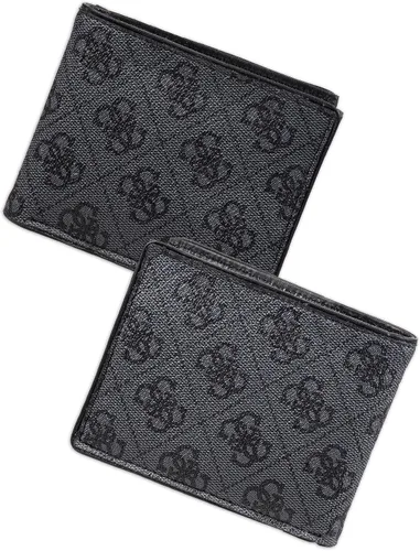 Vista 5 de Guess Billetera plegable delgada de cuero para hombre