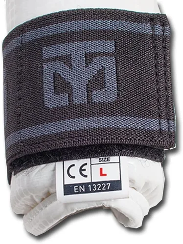 Vista 5 de Mooto - Protector de antebrazo para taekwondo (aprobado por WTF, TKD, talla XS a XL), color blanco y negro