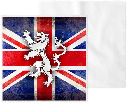 Vista 5 de Limpiador de gafas de escudo celta irlandés y paño de limpieza de microfibra (escudo celta irlandés)