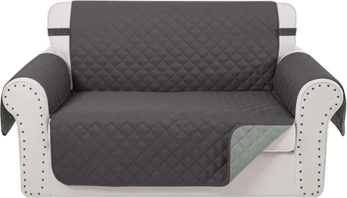 Vista 55 de Fundas para Silla Reclinable Reversibles Funda de Sofá para Mascotas Protector de Muebles Lazy Boy (Silla 23'', Beige/Beige)