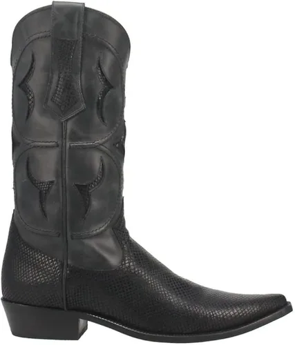 Vista 3 de Dingo Dodge City Western - Botas para hombre con punta corta - Di852 Negro