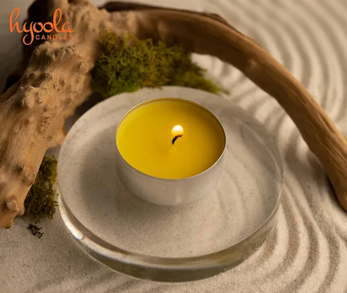 Vista 4 de Hyoola Velas de citronela Tealight - Vela antimosquitos - 4 horas de combustión - Paquete de 50 - Sin DEET