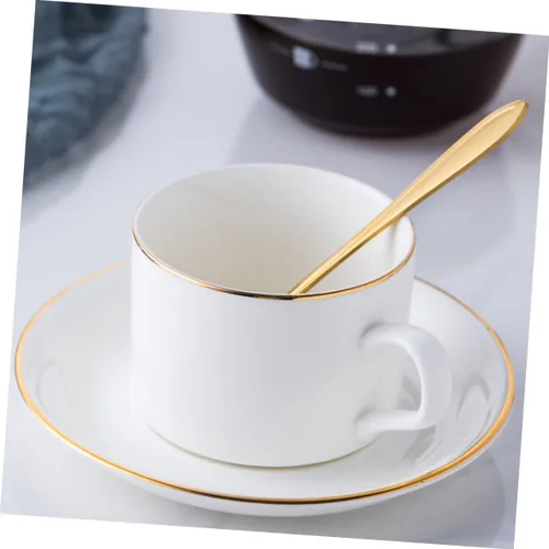 Vista 9 de Homoyoyo Juego de tazas de café taza de té chino, vasos de oro, juegos de vajilla de cerámica, taza de té británica, tazas de café de porcelana
