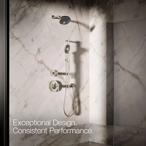 Vista 7 de KOHLER 26284-BN Statement Oblong Multifuntion - Ducha de mano de 2,5 gpm, níquel cepillado vibrante