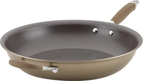 Vista 10 de Anolon Advanced - Sarténes antiadherentes de bronce anodizadas duras para el hogar (26,04 cm)
