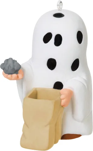 Vista 9 de Hallmark Keepsake Adorno de Halloween de cacahuetes (Scarecrow Snoopy)