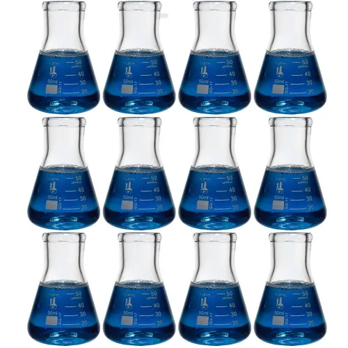 Vista 9 de Juego de matraz de vidrio Erlenmeyer - 3 tamaños de 50, 150 y 250 ml, Karter Scientific