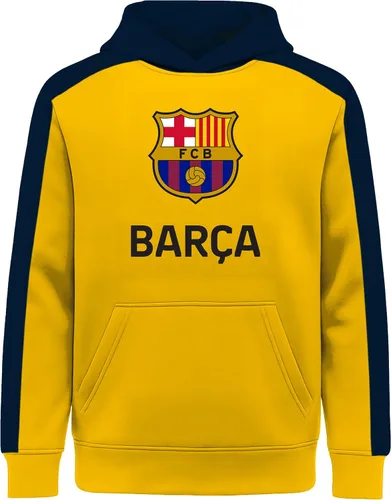 Vista 4 de Icon Sports Officially Licensed FC Barcelona Pullover Hoodie - Unisex Kids Amarillo