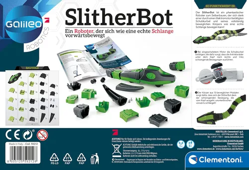 Vista 3 de Clementoni 59212 Galileo SlitherBot-Robot para niños a partir de 8 años, multicolor, 27,2.4 x 2.4 x 7.4 in