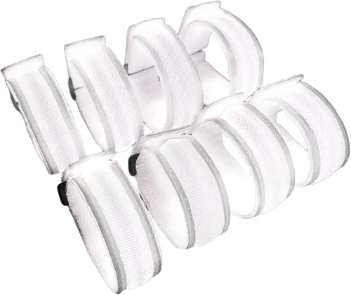 Vista 14 de KIRALUMI 8 pulseras LED que brillan en la oscuridad, pulseras de fiesta de Halloween que brillan en la oscuridad, suministros para Navidad