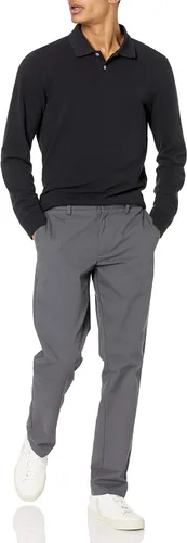 Vista 4 de Tienda Essentials Men's Slim-Fit Wrinkle-Resistant Flat-Front Chino Pant