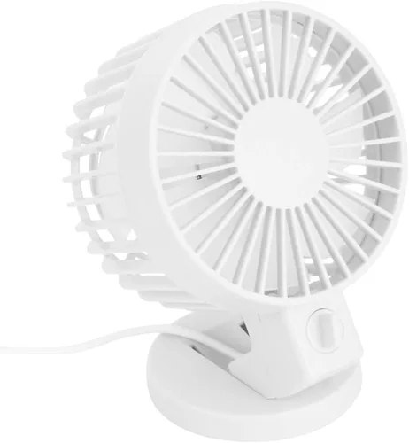 Vista 2 de A sixx Ventilador de escritorio de funcionamiento silencioso, ventilador silencioso, control remoto portátil para oficina y hogar (blanco)