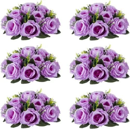 Vista 55 de Centros de mesa de flores para mesas de boda: decoraciones de mesa de Halloween, bolas de flores negras, centros de mesa para compromiso, ceremonia