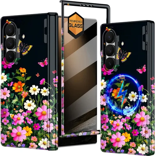 Vista 49 de Hekodonk Funda para Galaxy Z Flip 7, compatible con MagSafe, protector de pantalla integrado, protección de bisagra, magnética, delgada, a prueba