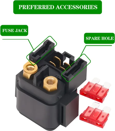 Vista 3 de Road Passion Relé solenoide de arranque para Yamaha YFZ450 YFZ45 2004-2008 XVS650 V-Star 1998-2009/ Rhino 450 YXR450 2006 Rhino 660 YXR660 2004-2006