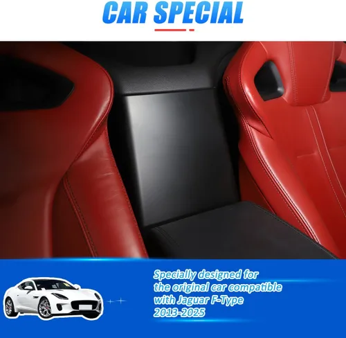 Vista 3 de Funda protectora para reposabrazos de control central de automóvil para Jaguar Tipo F 2013-2024, protector de caja de almacenamiento de consola