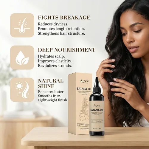 Vista 3 de Aceite de batana, apoya el crecimiento del cabello, aceite hidratante para el cuero cabelludo y el cabello, aceite suavizante hidratante profundo