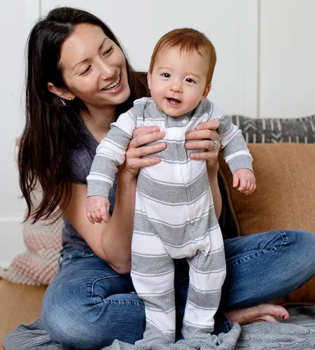 Vista 4 de Burt's Bees Baby - Pijama de una pieza para bebé, mameluco para dormir y jugar, algodón 100% orgánico, cremallera frontal