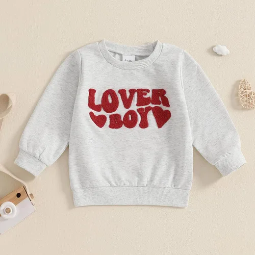 Vista 84 de Sudadera con cuello redondo para el día de San Valentín para bebé, niña, niño, para el día de San Valentín