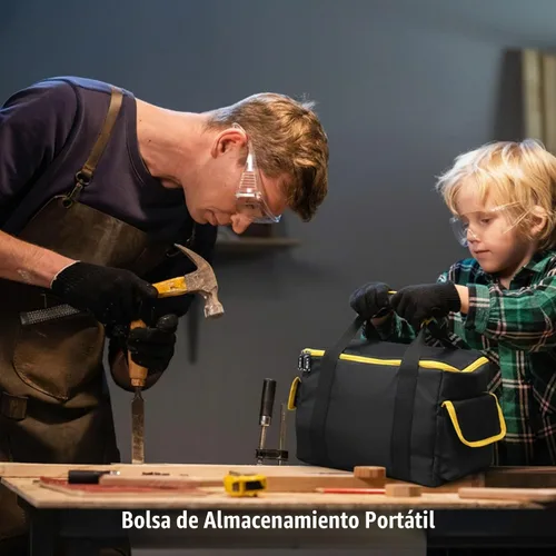 Vista 2 de DEWALT - Bolsa de herramientas para sierra circular DEWALT 20V MAX 6-1/2 pulgadas DCS391B/DCS565B con múltiples bolsillos para baterías, máscaras