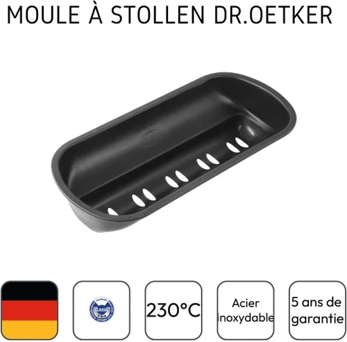 Vista 4 de Dr. Oetker Tradition - Molde antiadherente para hornear (12.2 in), color negro