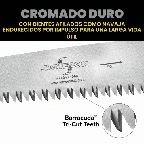 Vista 7 de Jameson SB-13TE Hoja de Repuesto Barracuda de 13 Pulgadas Tri-Cut para Sierras de Pértiga y de Mano