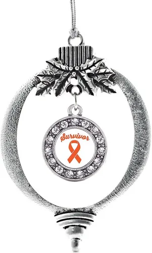 Vista 599 de Inspired Silver - Adorno de cromosoma 21 con dije de círculo de plata con joyas de circonita cúbica