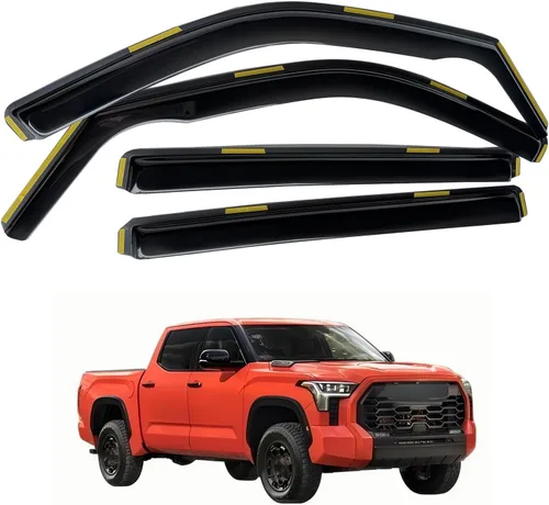 Vista 11 de inchannel - Visera de ventana compatible con Toyota 4Runner 2010-2024, protectores de lluvia, deflector de viento, humo, 4 piezas